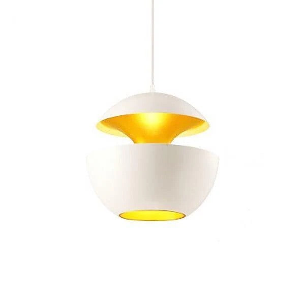 Modern LED Pendant Lamp with Copper Interior