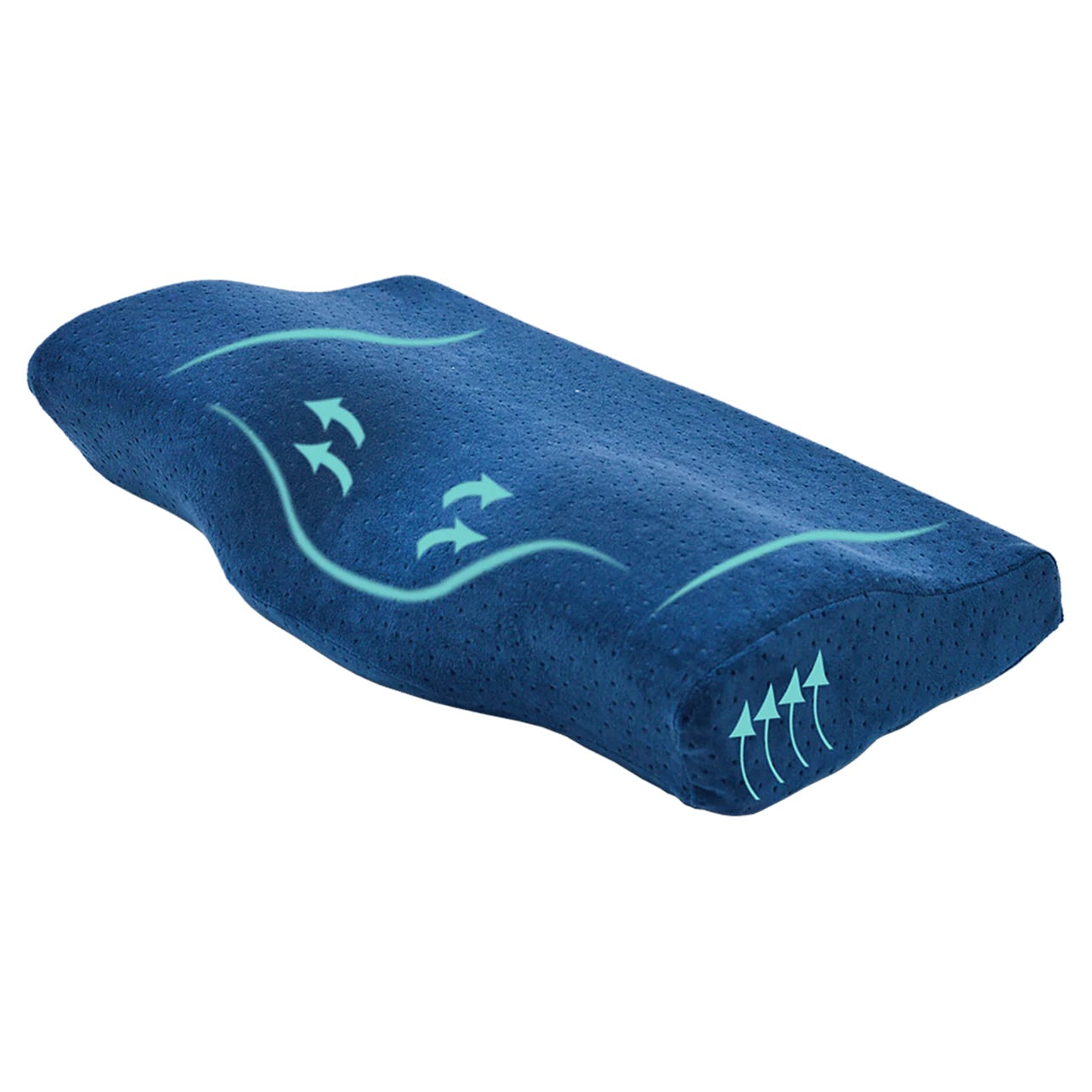 Memory Foam Neck Pillow – Contour Support for Pain Relief & Snore Reduction