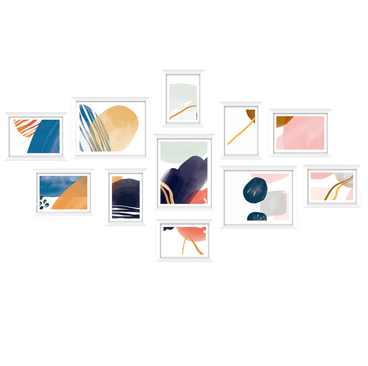 11-Piece Multi-Size Photo Frame Set, White