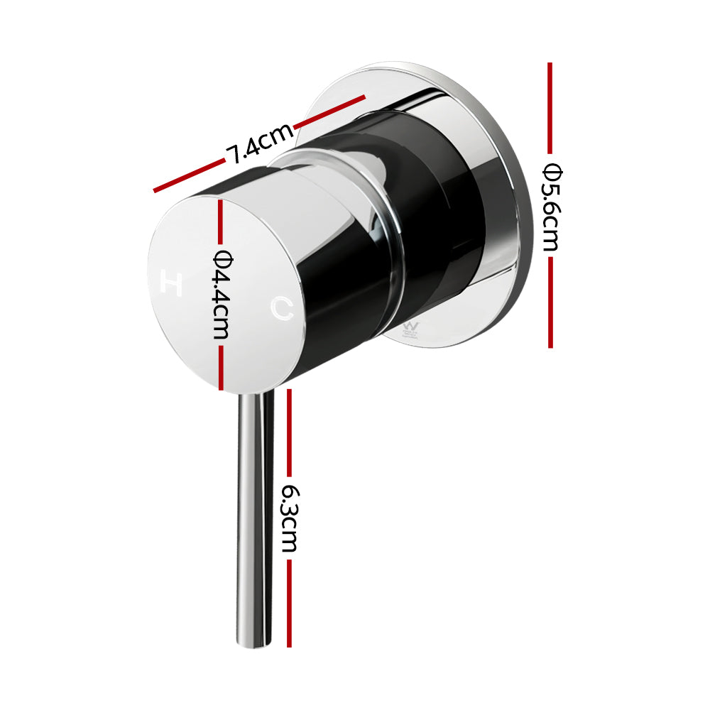 Eden Nest Wall-Mounted Basin Mixer Tap – Chrome Finish, Brass, Round Design