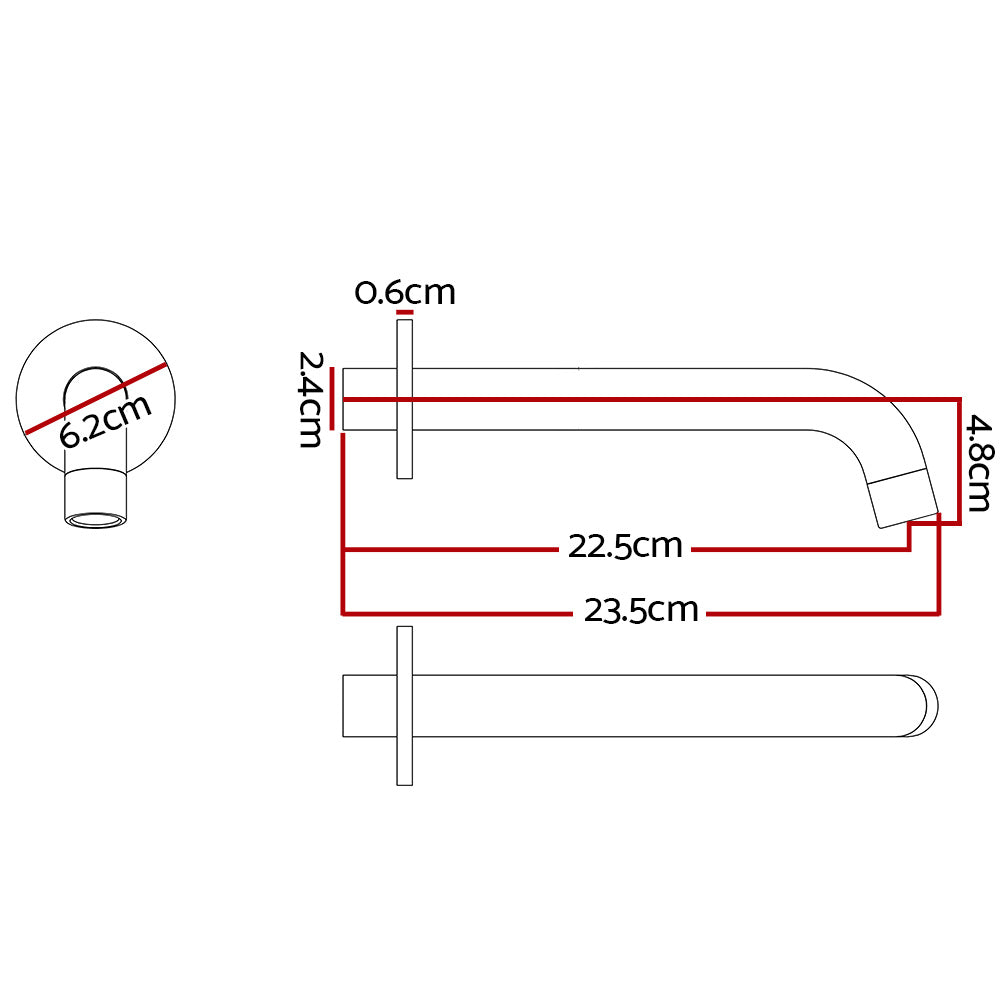 Eden Nest Wall Mounted Bath Spout