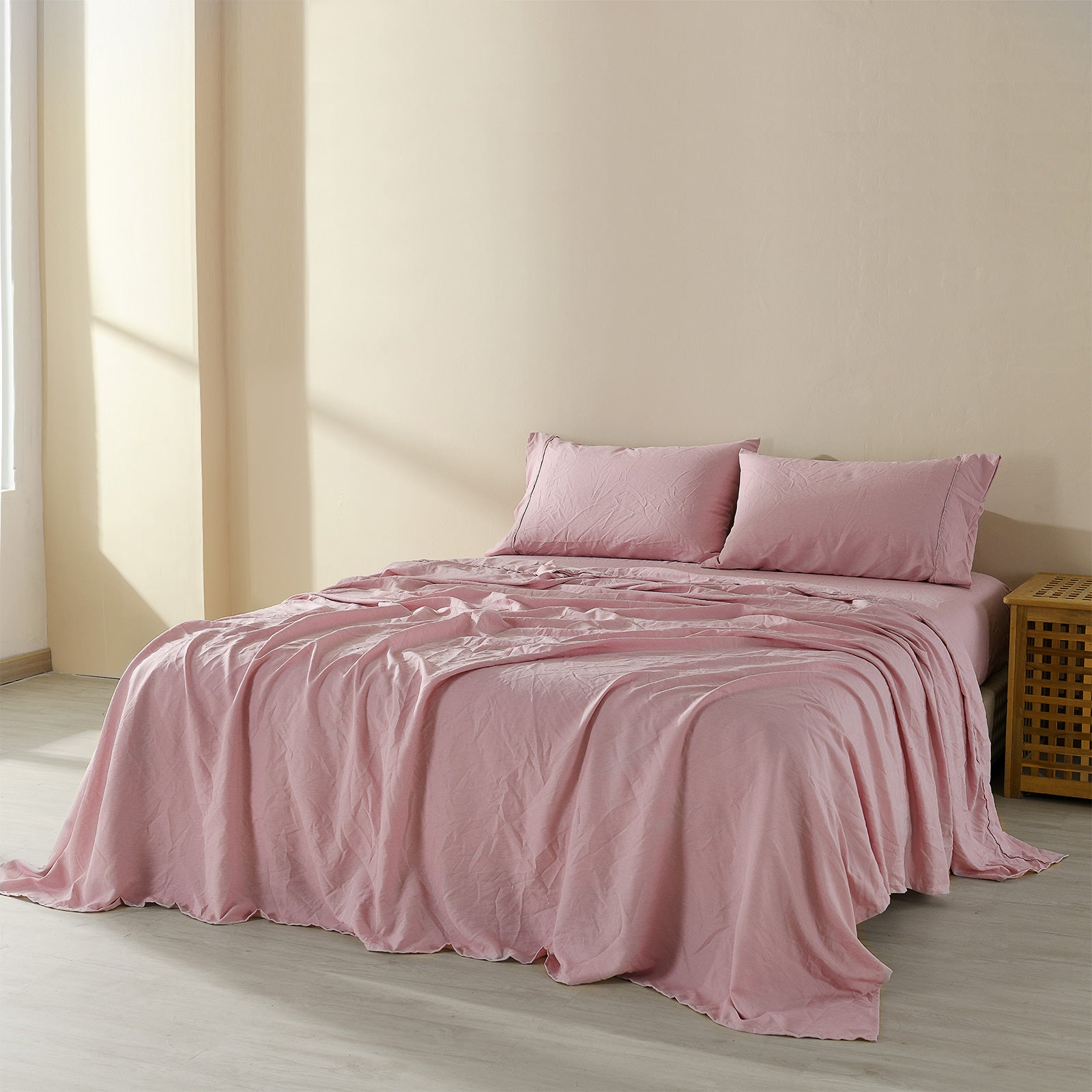 Eden Nest Linen Blend Sheet Set
