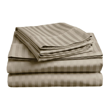 Eden Nest Soft Stripe Microfibre Sheet Set