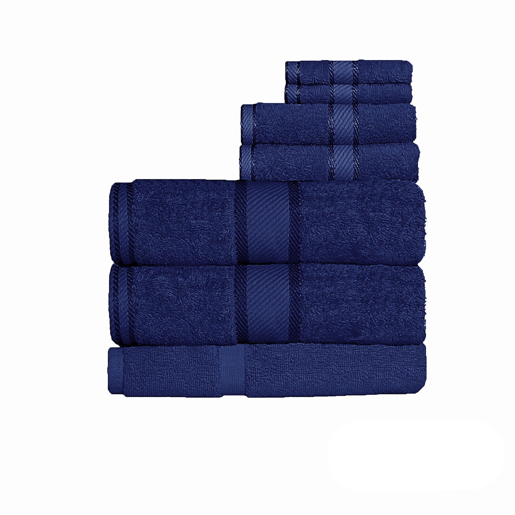 Eden Nest 550gsm Cotton 7-Piece Bath Sheet Set