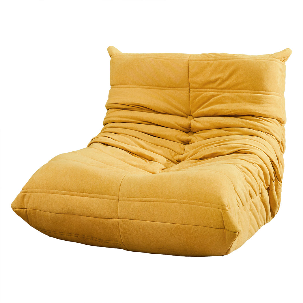 Modern Caterpillar Floor Sofa Chair – Leathaire Upholstery & Foam Comfort