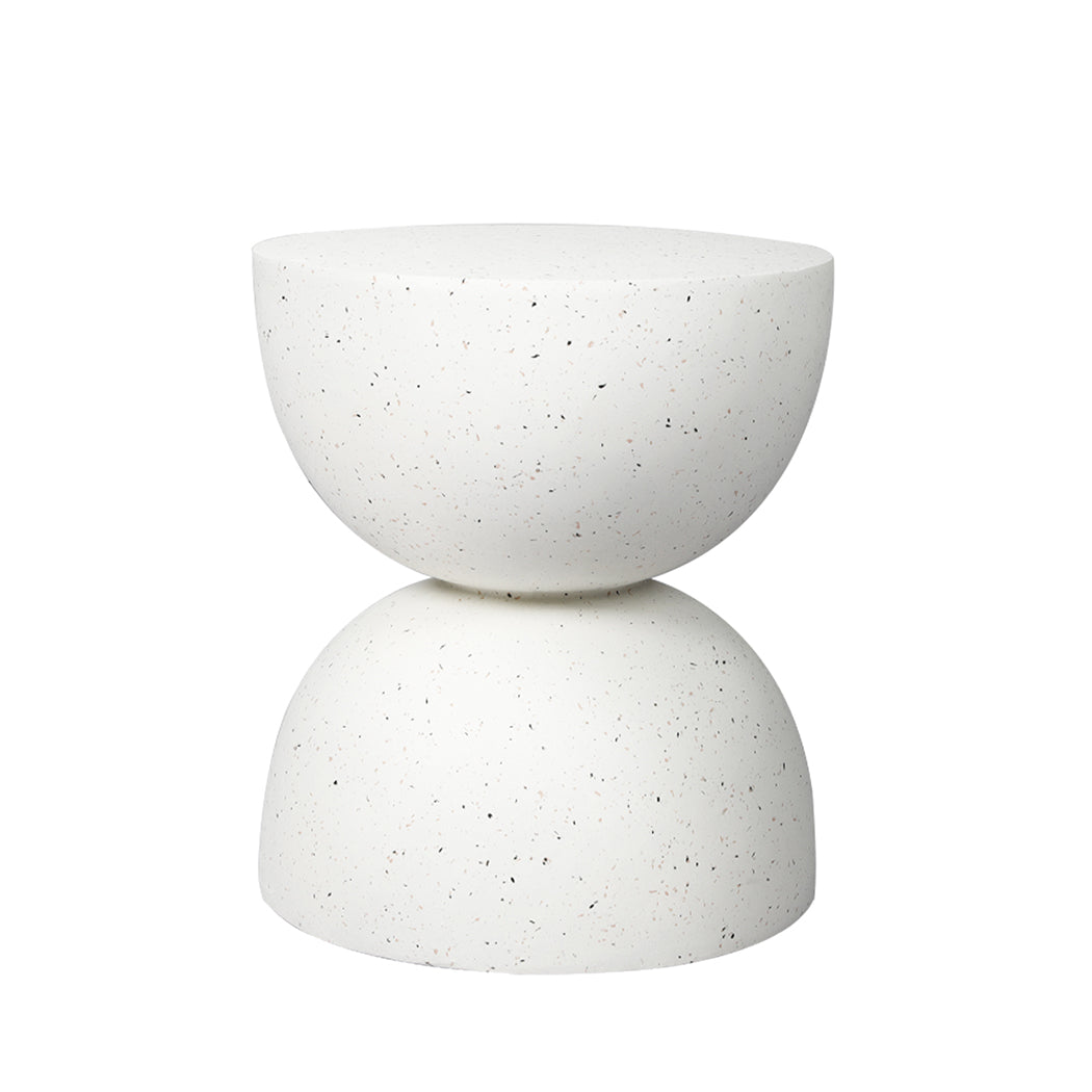 Terrazzo Side Table – Modern Hourglass Coffee & Accent Table