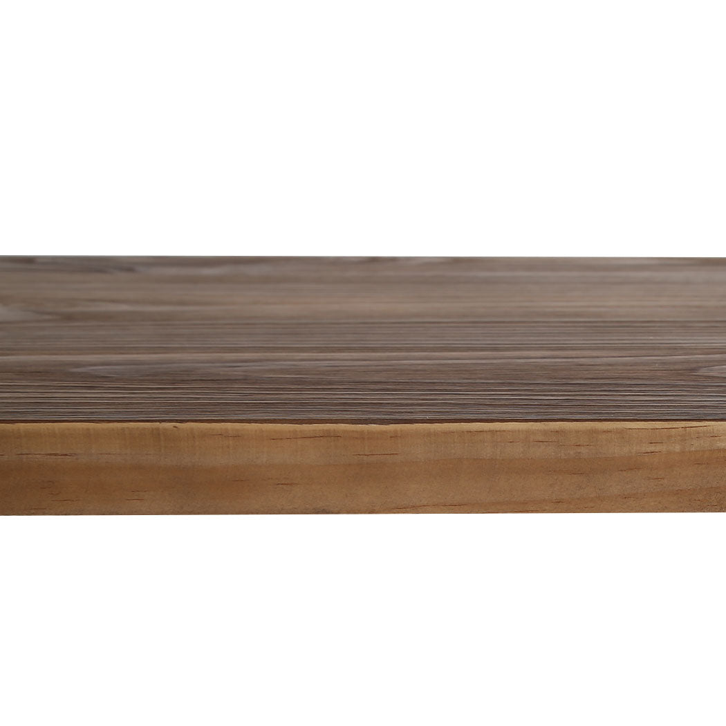 Industrial Wooden Dining Table – Solid Pine & Metal Frame