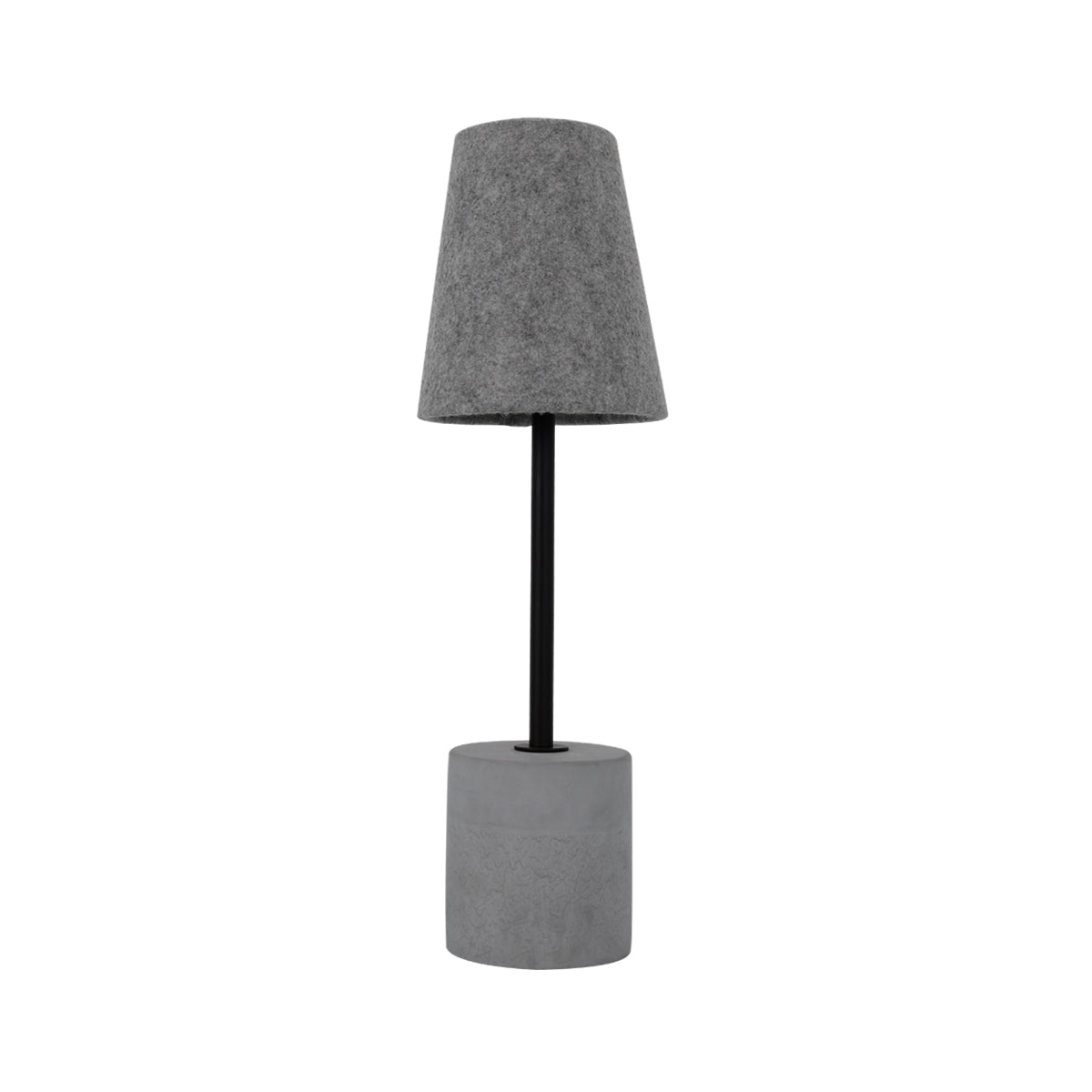 Table Lamp – Concrete Base with Fabric Shade