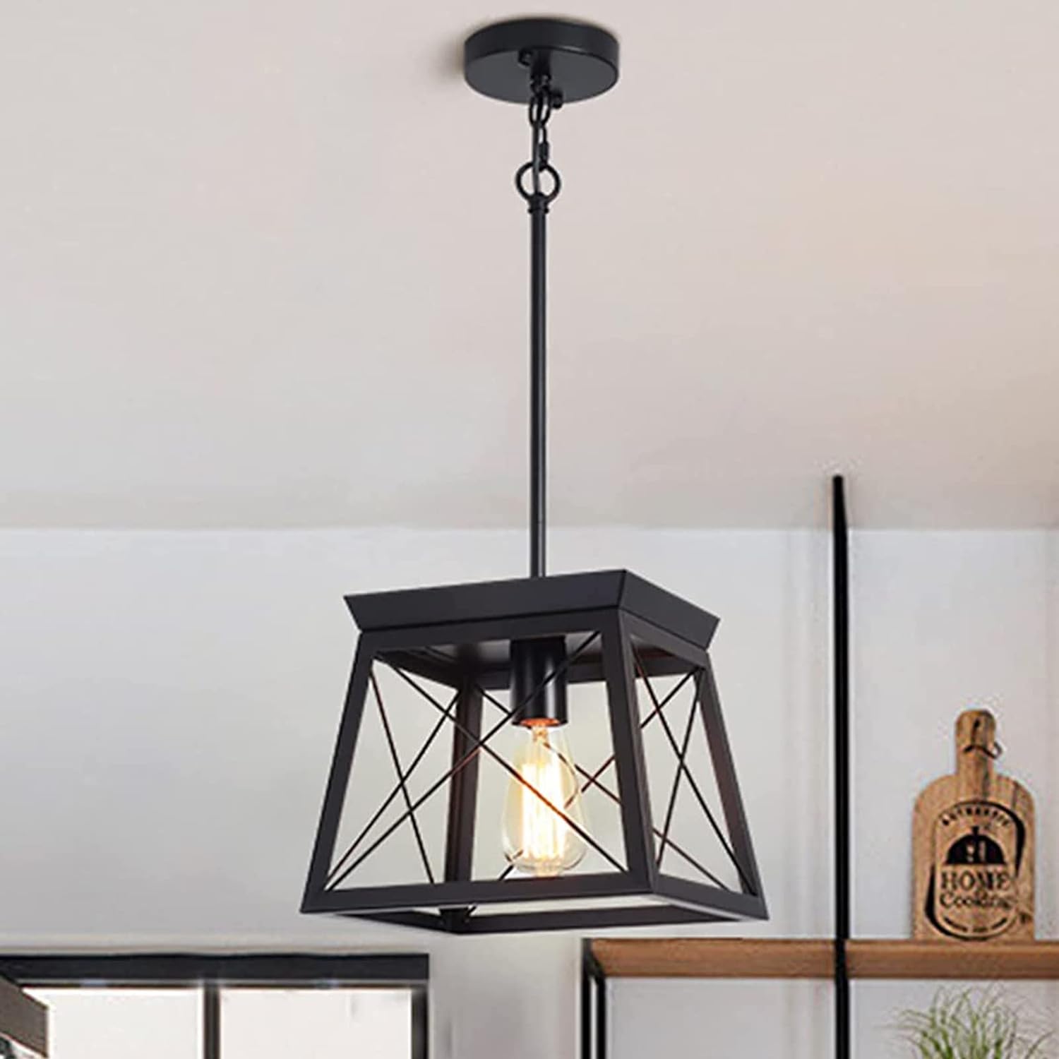 armhouse Pendant Light – Rustic Lantern Chandelier