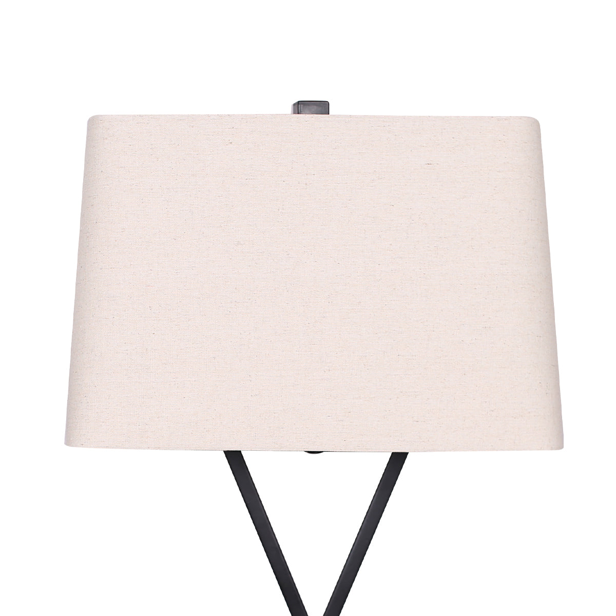 Metal Table Lamp Pair – Rectangular Shade on X Stand
