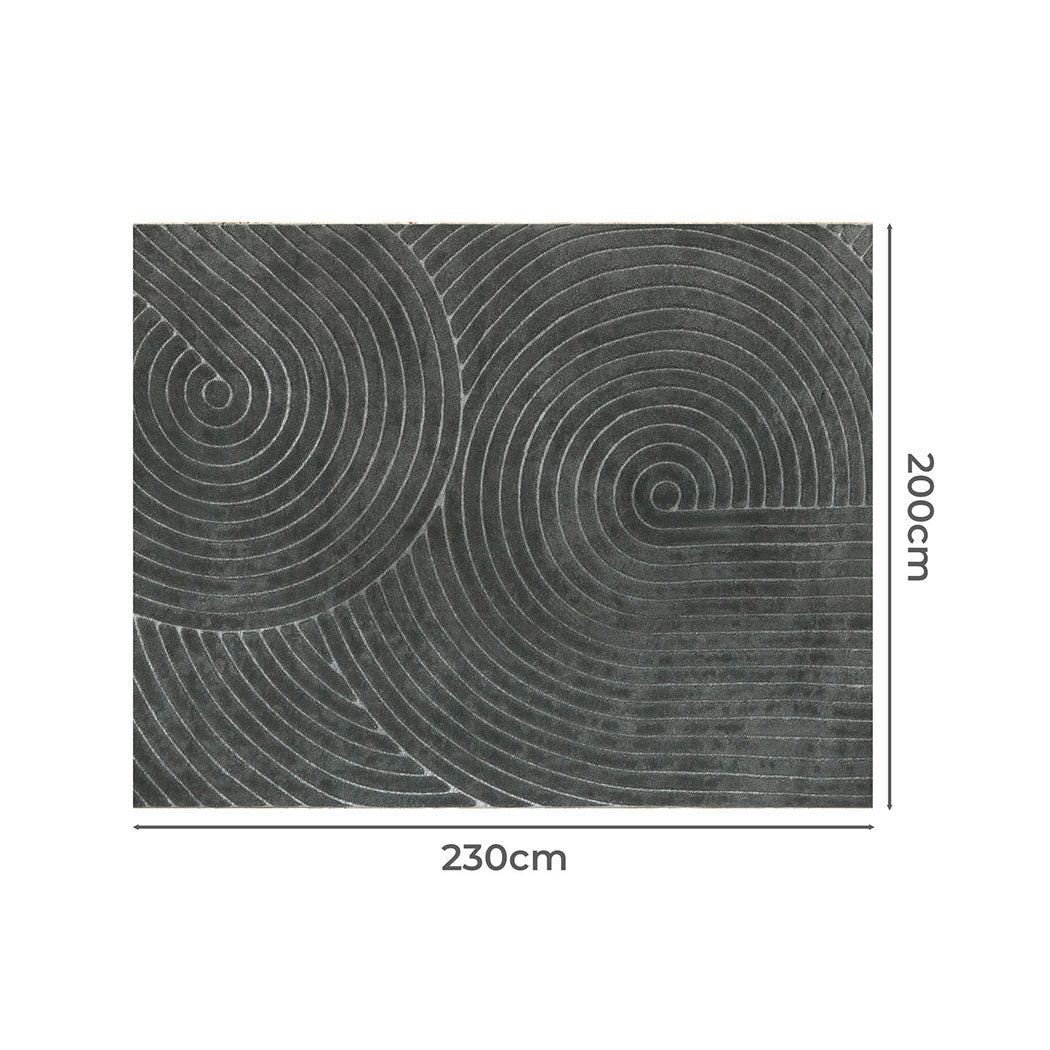 Marlow Floor Rug – Soft Plush Polyester Carpet with Non-Slip Backing