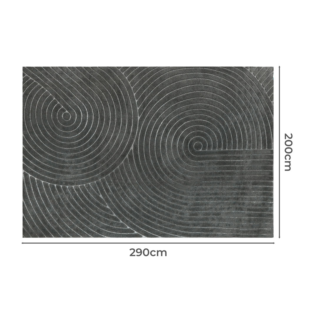 Marlow Floor Rug – Soft Plush Polyester Carpet with Non-Slip Backing
