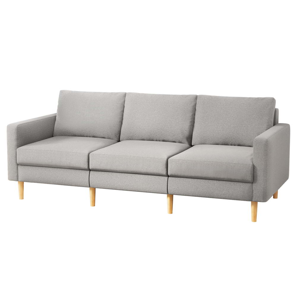 3-Seater Linen Fabric Sofa