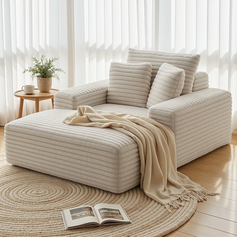Faux Fur Lounge Chair & Sofa Bed