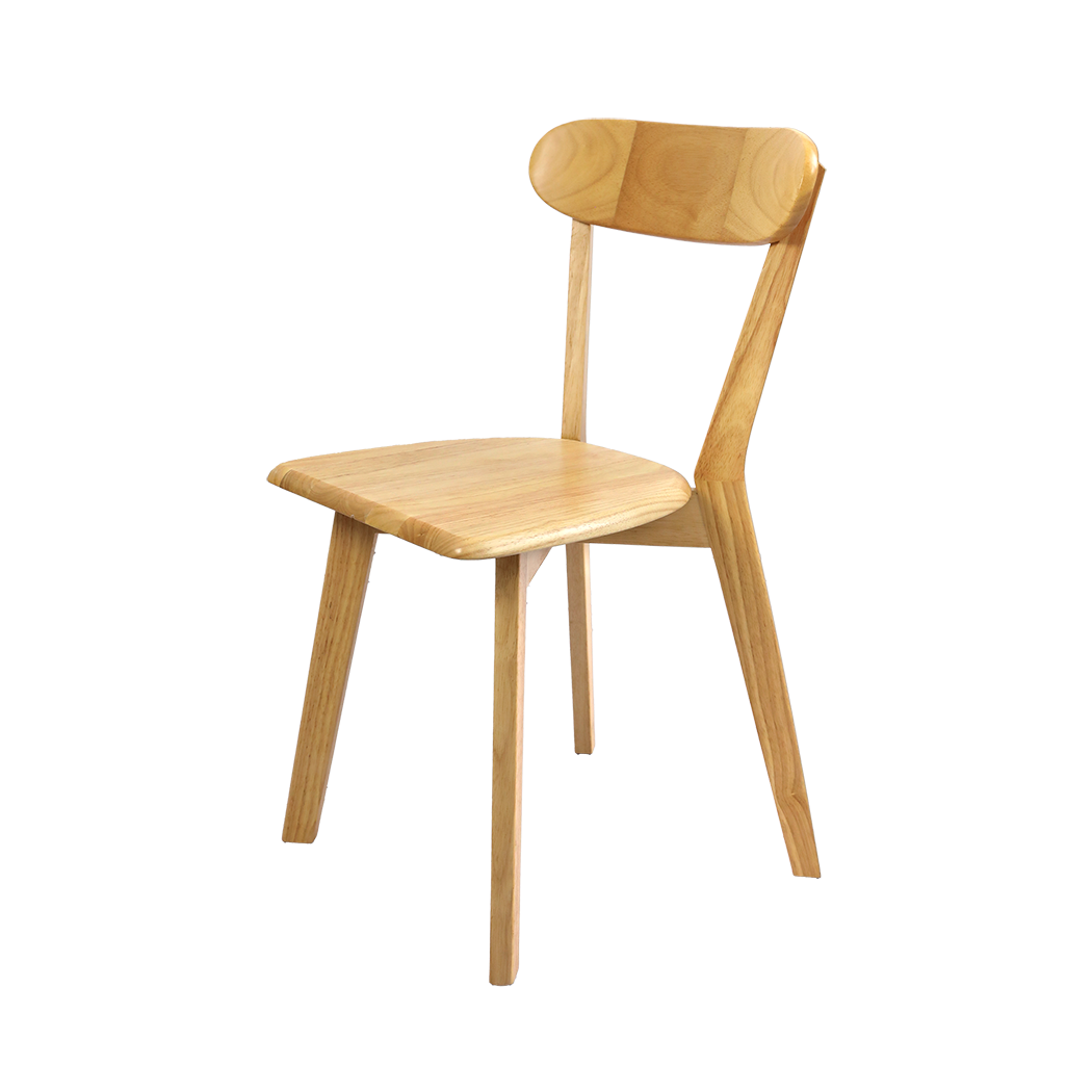 Levede Wooden Dining Chairs – Ergonomic Kitchen Chairs with Curved Backrest
